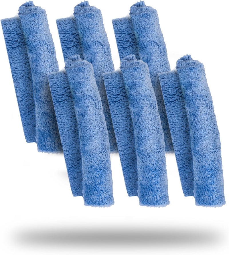 Riptide Armory Microfiber Plush Glass & Accessory Towel - Also Works with Chrome, Mirrors, Metals, & More - Veteran Founded by Former US Navy Seal (6 Pack) - Image 1